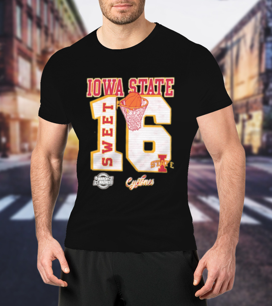Iowa State Cyclones March Madness Sweet 16 Bound 2026 NCAA Tournament T-Shirt