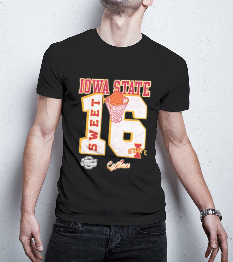 Iowa State Cyclones March Madness Sweet 16 Bound 2026 NCAA Tournament T-Shirt
