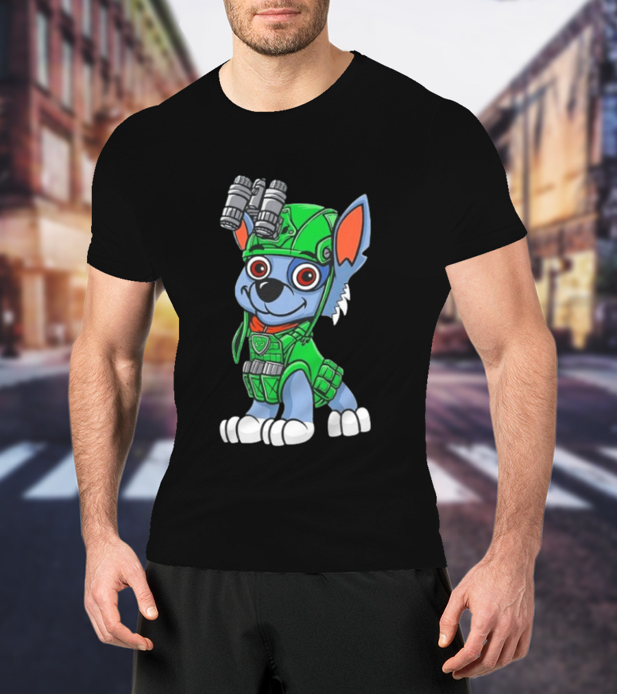 Rocky PAW Patrol Night Vision Recycling Dog T-Shirt