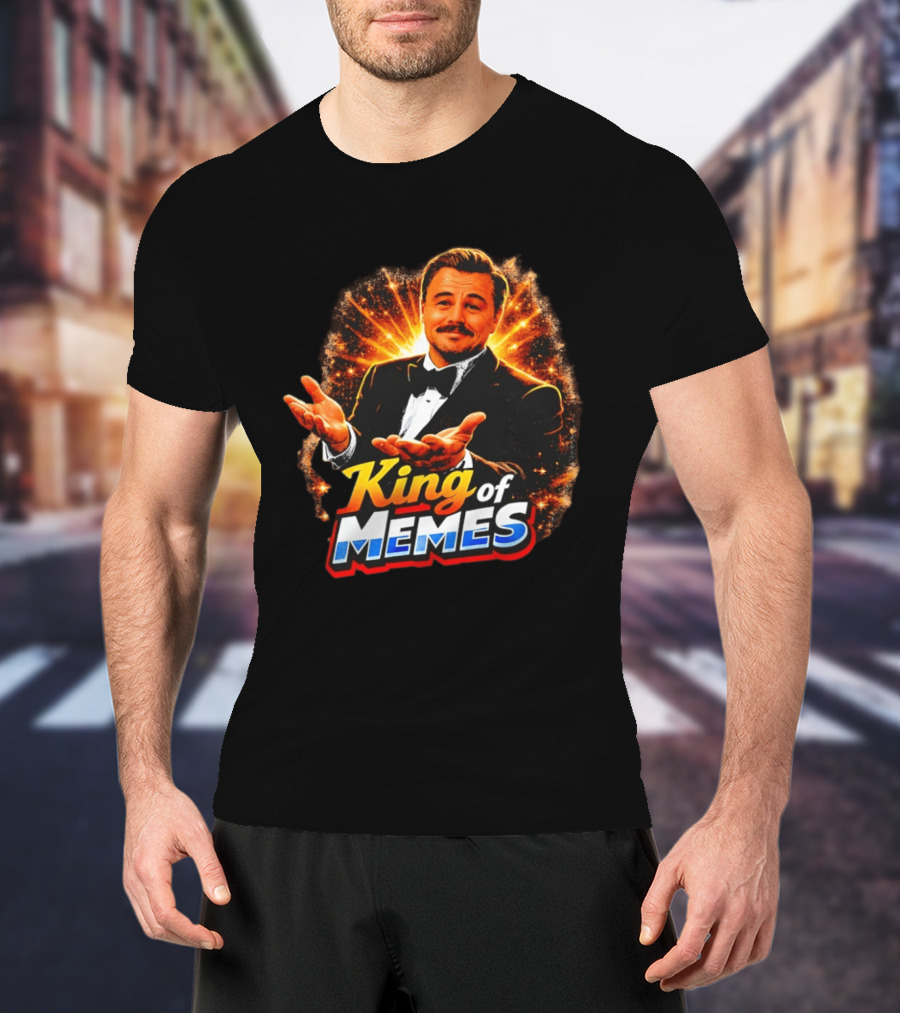 King Of Memes Leonardo DiCaprio Tuxedo Gesture Meme T-Shirt