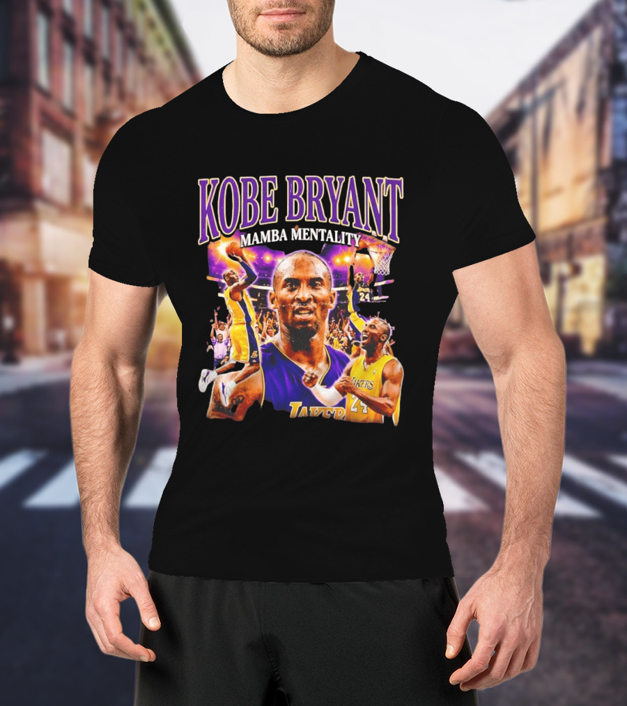 Kobe Bryant Mamba Mentality Los Angeles Lakers NBA 24 T-Shirt