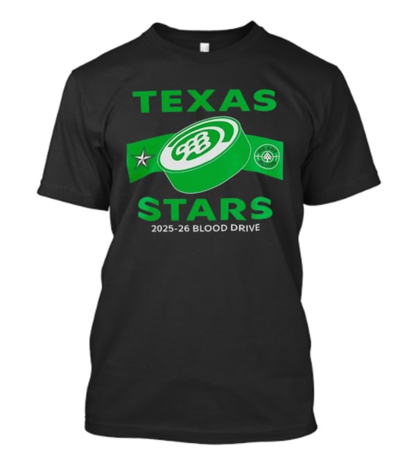 Texas Stars 2025 2026 Blood Drive Hockey Band T-Shirt