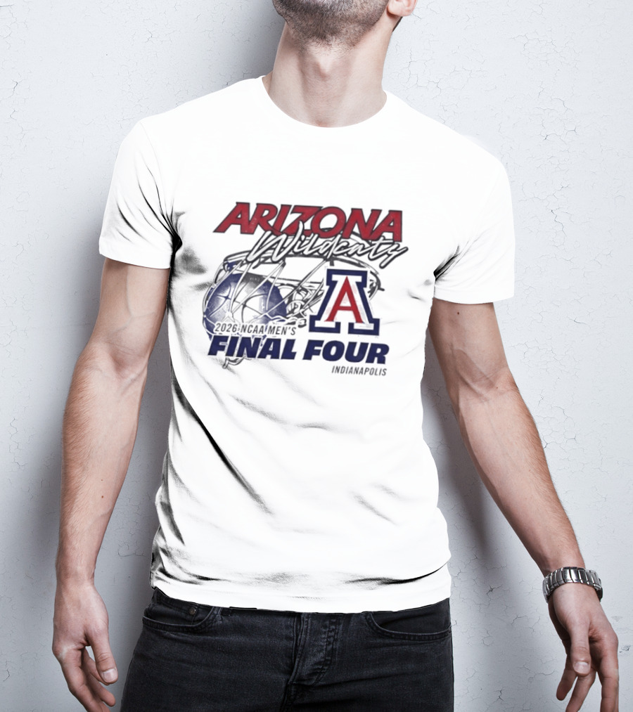 Arizona Wildcats 2026 NCAA Men's Final Four Indianapolis T-Shirt