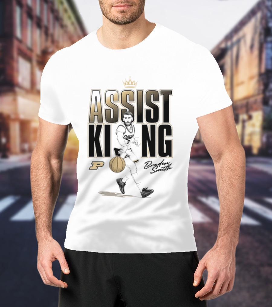 Braden Smith Assist King Purdue Basketball Caricature T-Shirt
