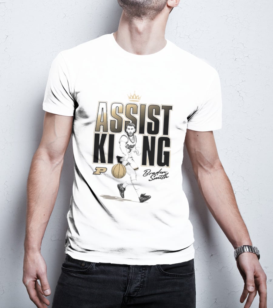 Braden Smith Assist King Purdue Basketball Caricature T-Shirt
