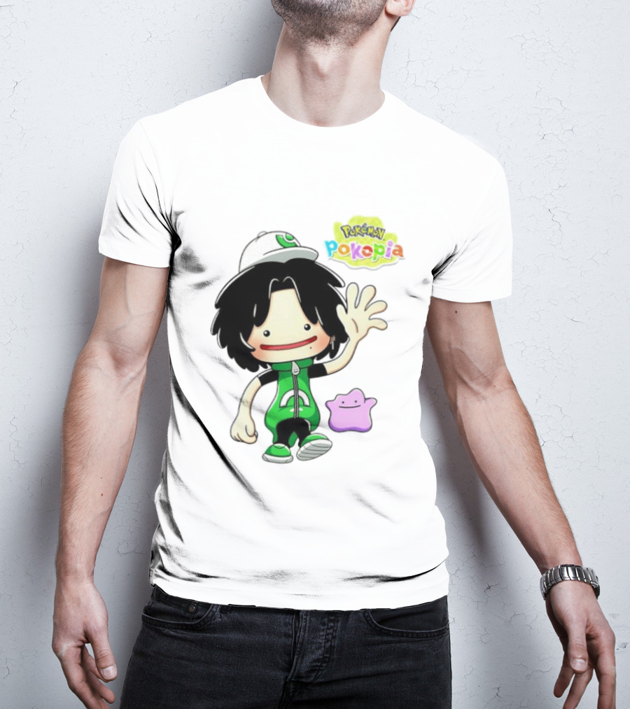 Pokemon Pokopia Cartoon Character With Ditto T-Shirt