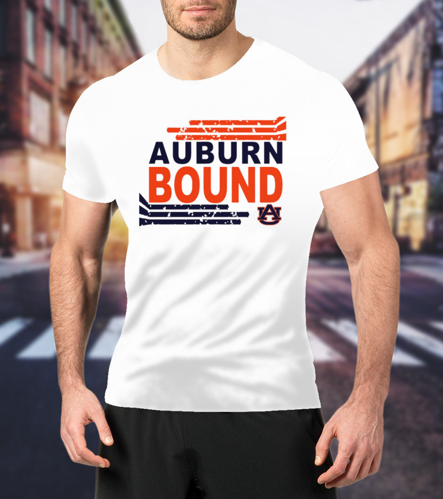 Auburn Bound Tigers AU Logo College Spirit T-Shirt