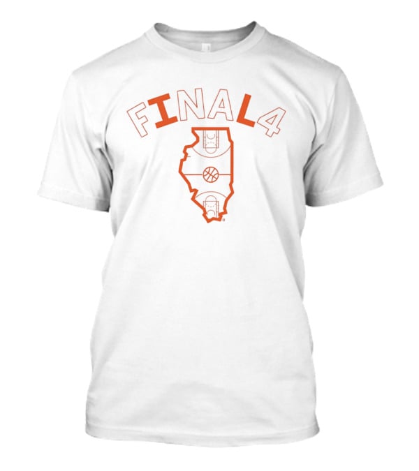 Final 4 Basketball March Madness Illinois State Court T-Shirt