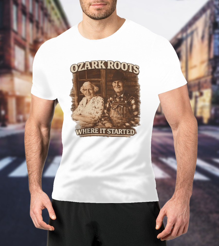 Ozark Roots Where It Started Vintage Farmhouse T-Shirt