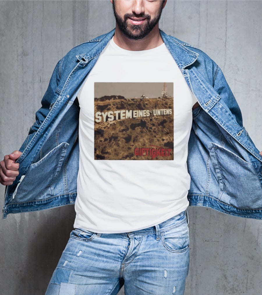 System Eines Untens Gifttigkeit Album Cover Hollywood Sign Spoof T-Shirt