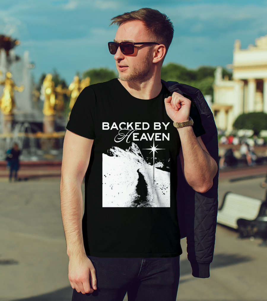 Backed By Heaven Angelic Path With Guiding Star 2026 T-Shirt