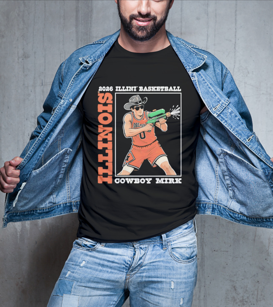 2026 Illinois Basketball Cowboy Mirk T-Shirt