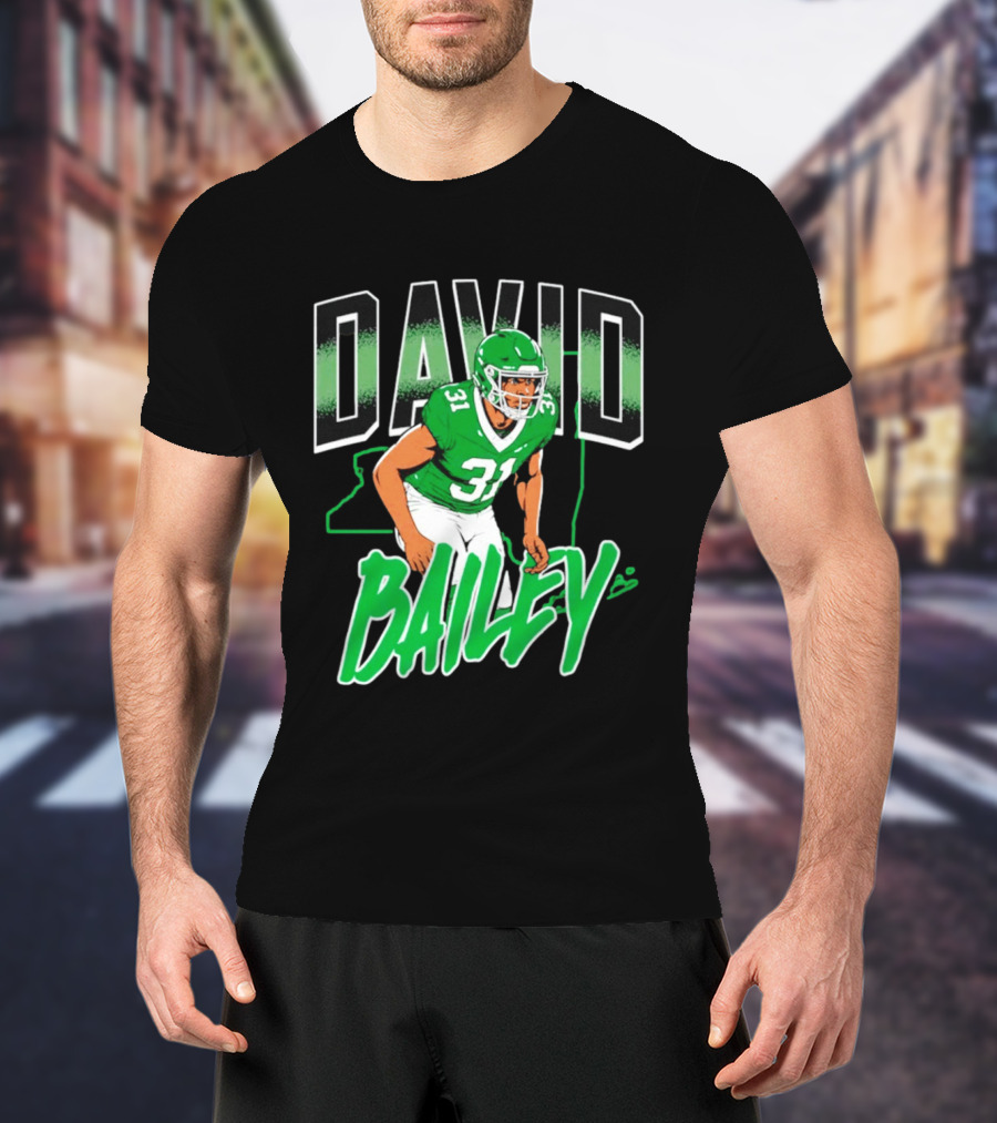 David Bailey New York Jets Football Number 31 Athletics T-Shirt