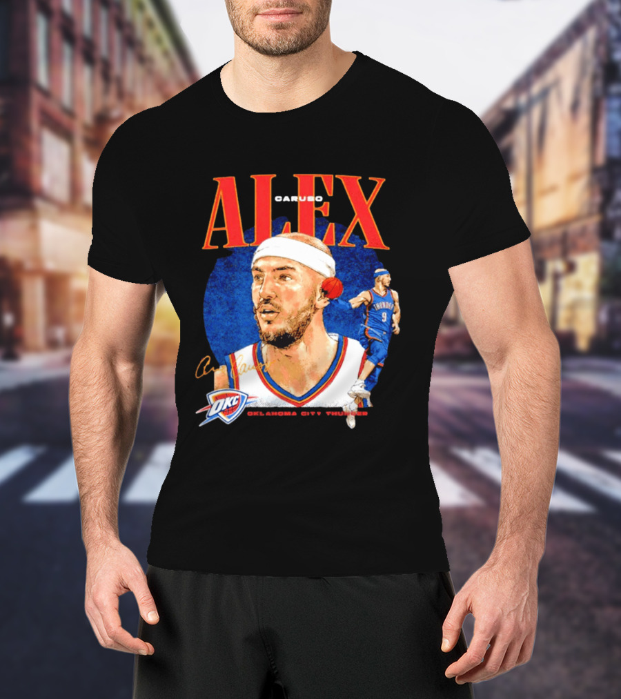 Alex Caruso OKC Thunder Oklahoma City Basketball Player T-Shirt