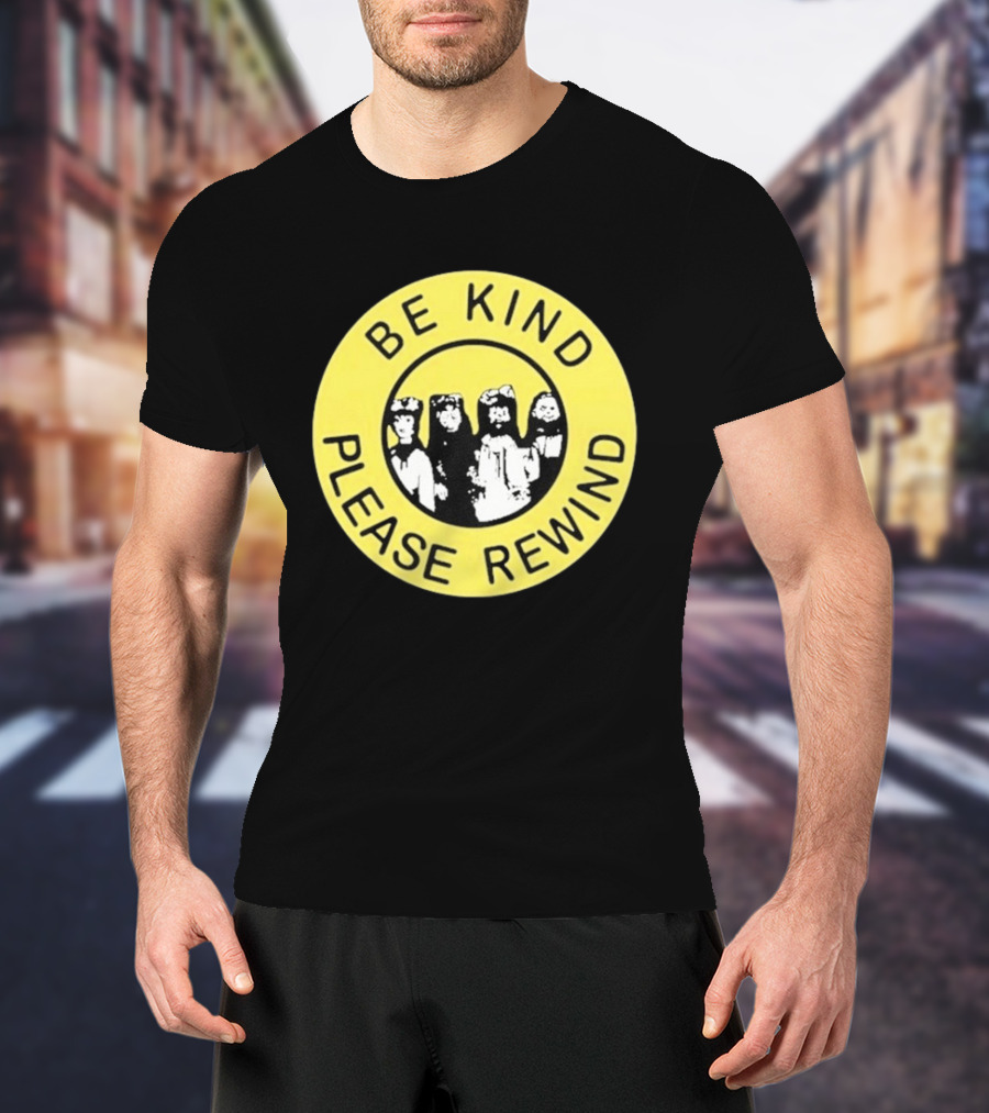 Be Kind Please Rewind Puppet Combo Yellow Circle T-Shirt