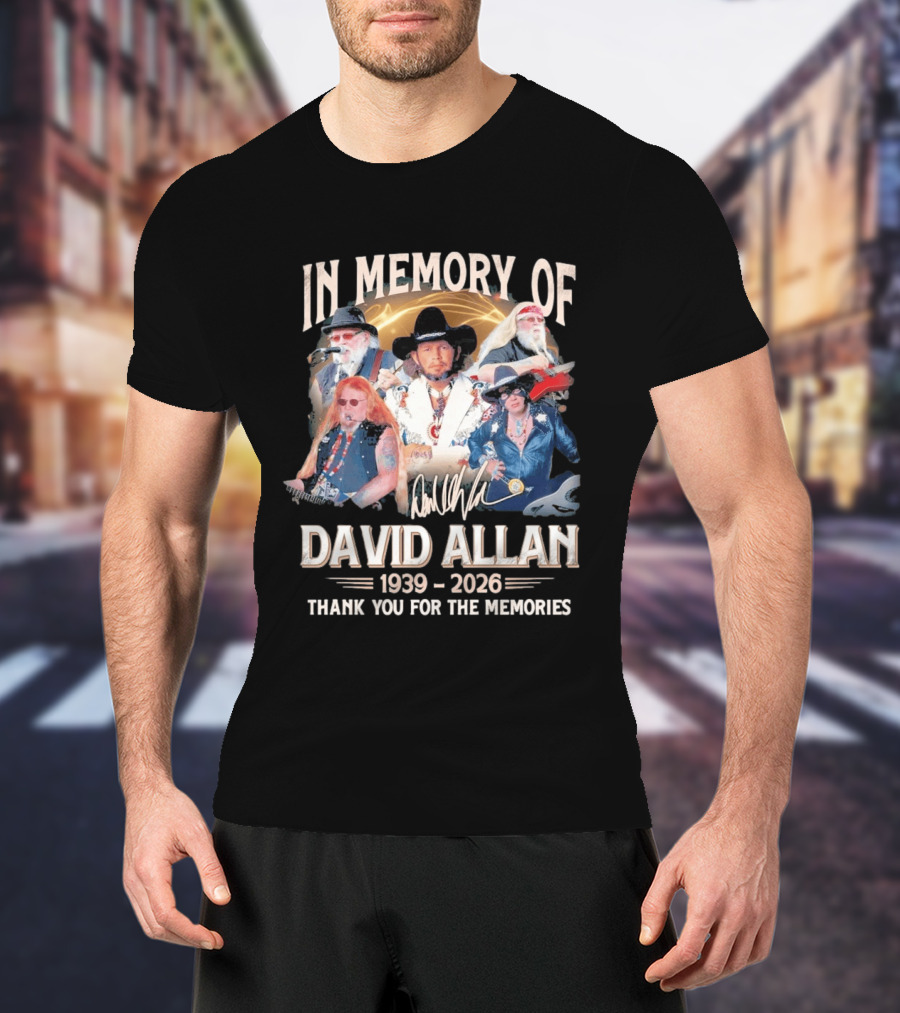 In Memory Of David Allan 1939 2026 Thank You For The Memories Musician T-Shirt