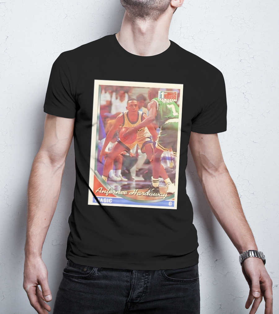 Anfernee Hardaway Magic G First Round NBA Draft 1993 Basketball Card T-Shirt