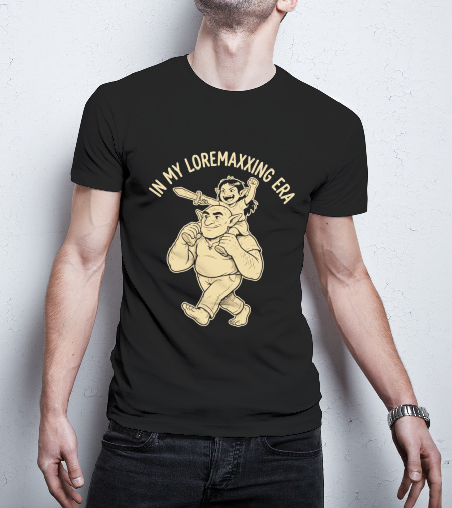 In My Loremaxxing Era Dad Shrek Ogre And Child Adventure T-Shirt