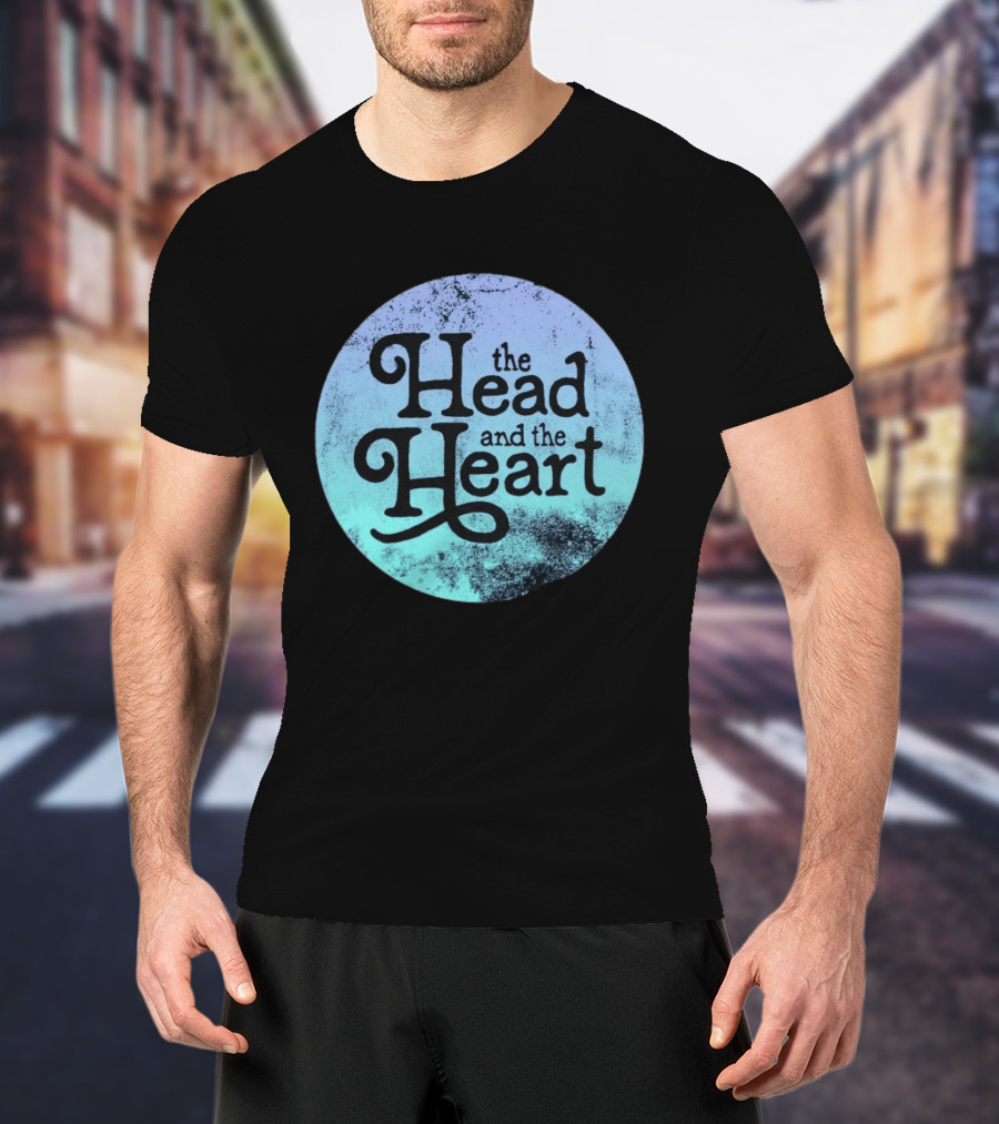 The Head And The Heart Periwinkle Gradient T-Shirt