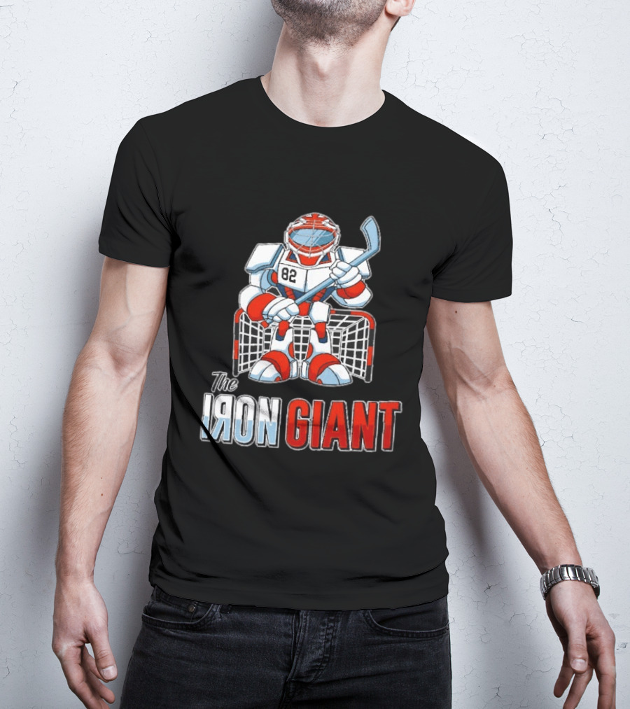 The Iron Giant Hockey Goalie Robot 82 T-Shirt