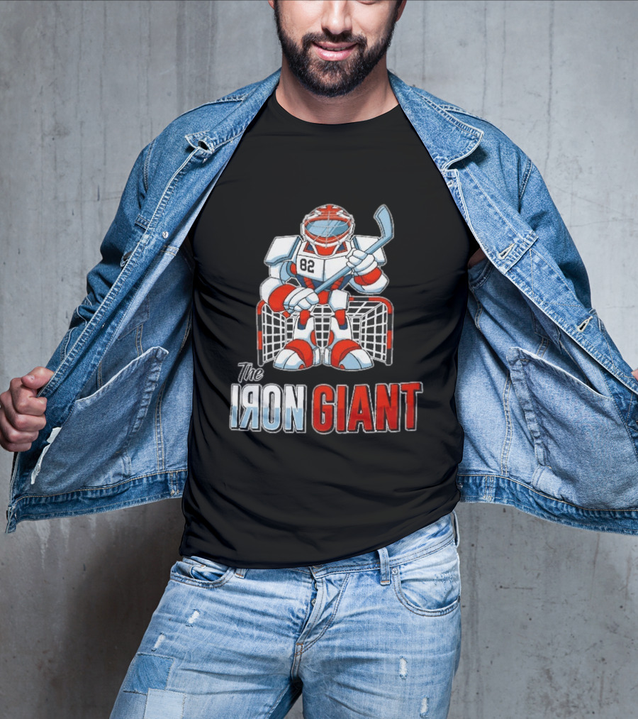 The Iron Giant Hockey Goalie Robot 82 T-Shirt