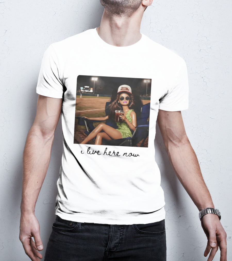 Barbie Doll Baseball Mom Kansas Ballers I Live Here Now T-Shirt