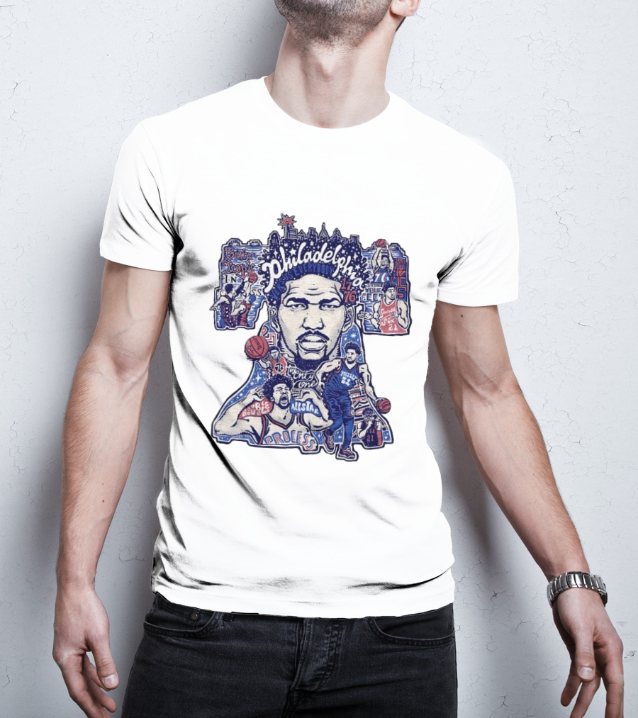 Joel Embiid Philadelphia Process Sixers All Star 21 Trust The Process T-Shirt