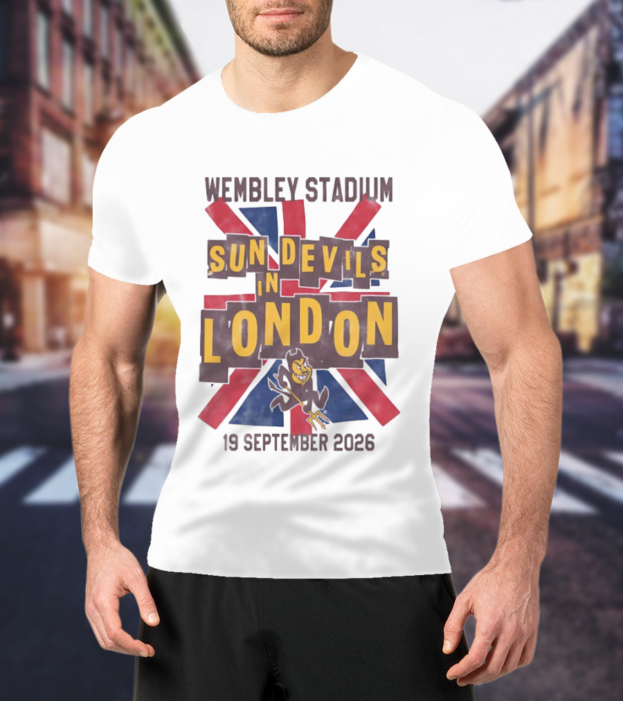 Wembley Stadium Sun Devils In London 19 September 2026 T-Shirt