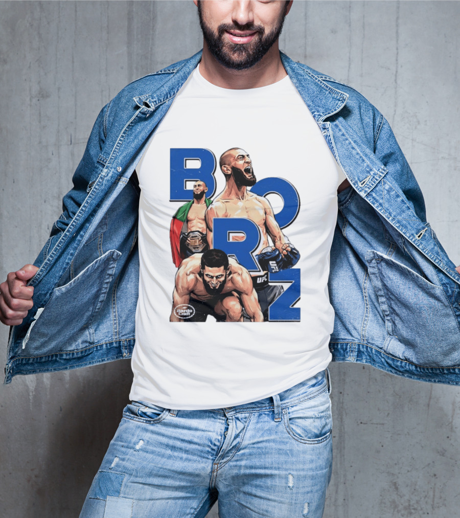 Borz Khamzat Chimaev UFC Fighter Illustrated T-Shirt