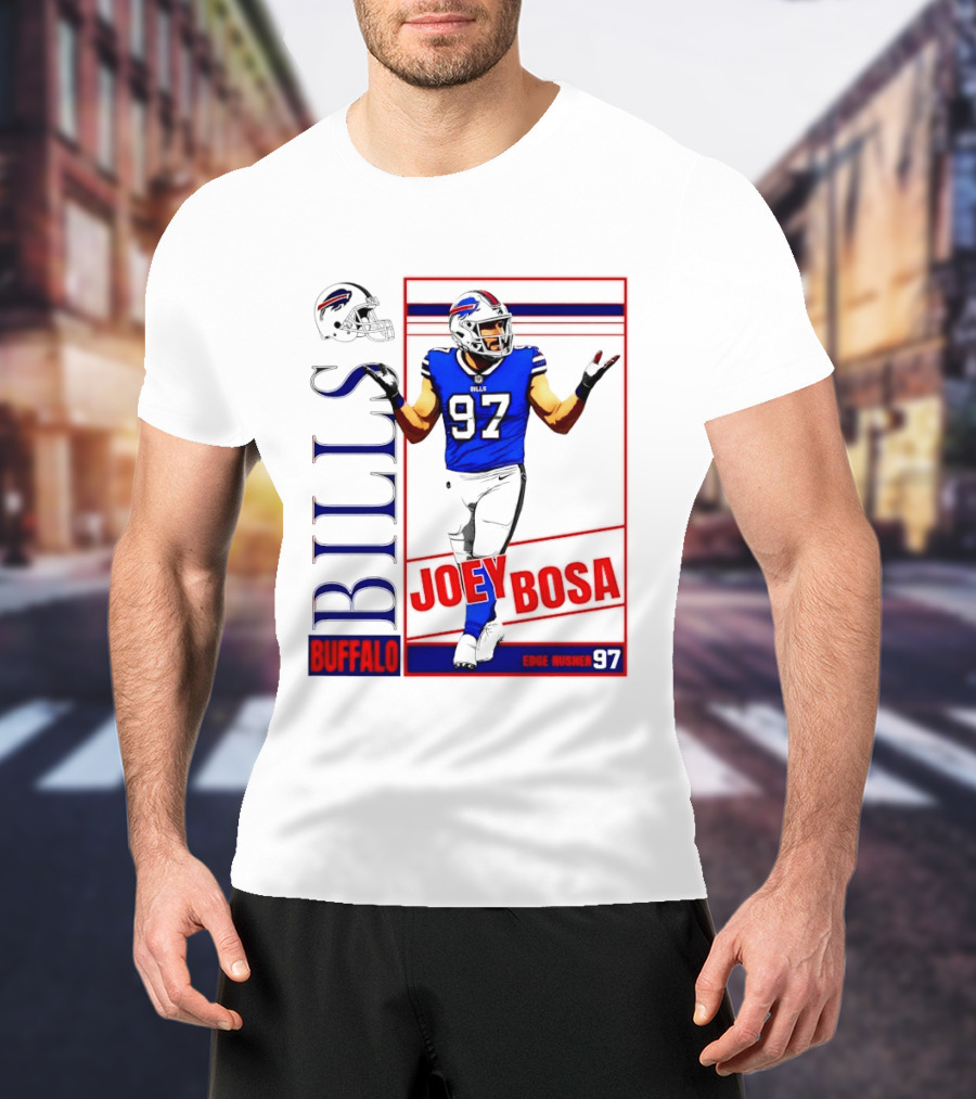 Joey Bosa Buffalo Bills Edge Rusher 97 NFL Football T-Shirt