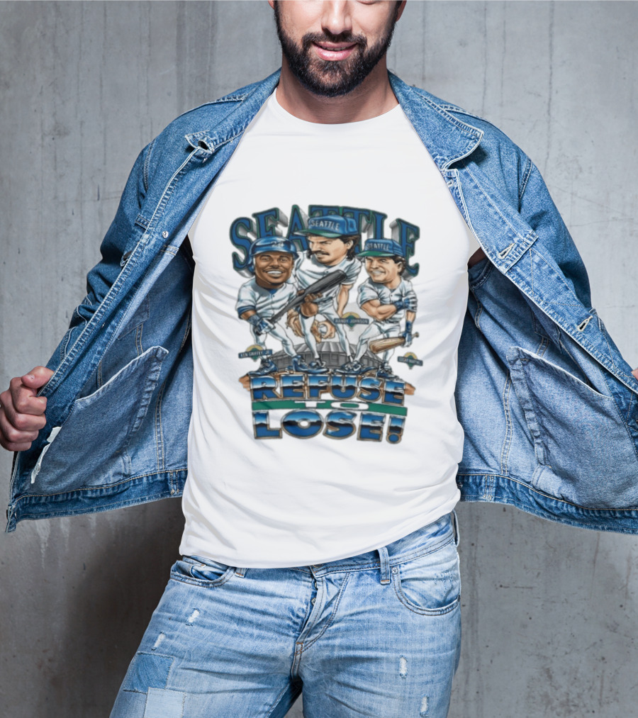 Seattle Mariners Ken Griffey Jr Randy Johnson Edgar Martinez Refuse To Lose T-Shirt