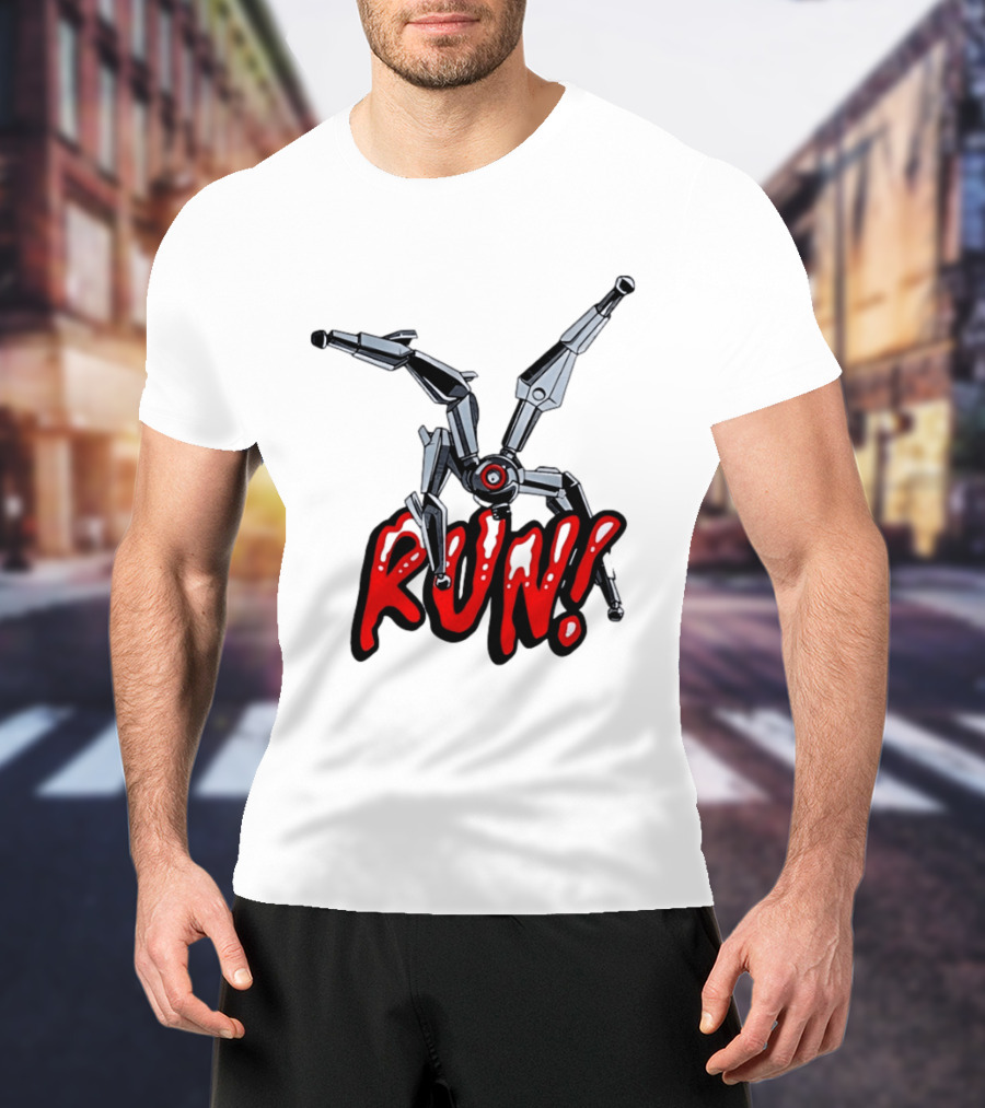 Robot Leaper ARC Raiders RUN Cyborg Invasion T-Shirt
