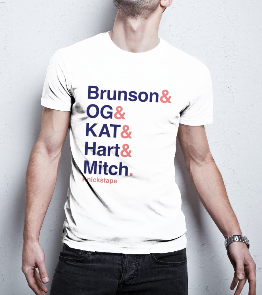 Brunson OG KAT Hart Mitch New York Knicks Knickstape T-Shirt