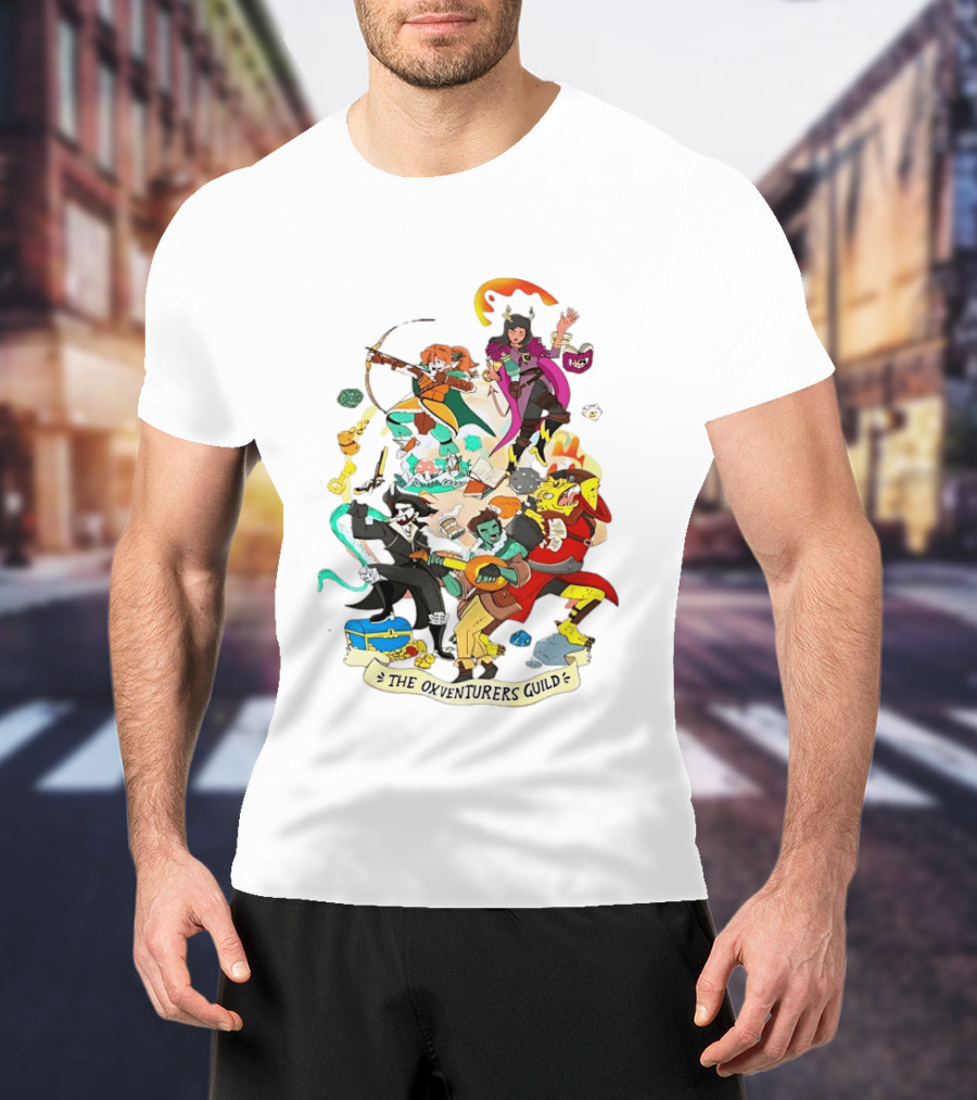 The Oxventurers Guild YouTube Outside Xbox Characters Adventure Fantasy T-Shirt