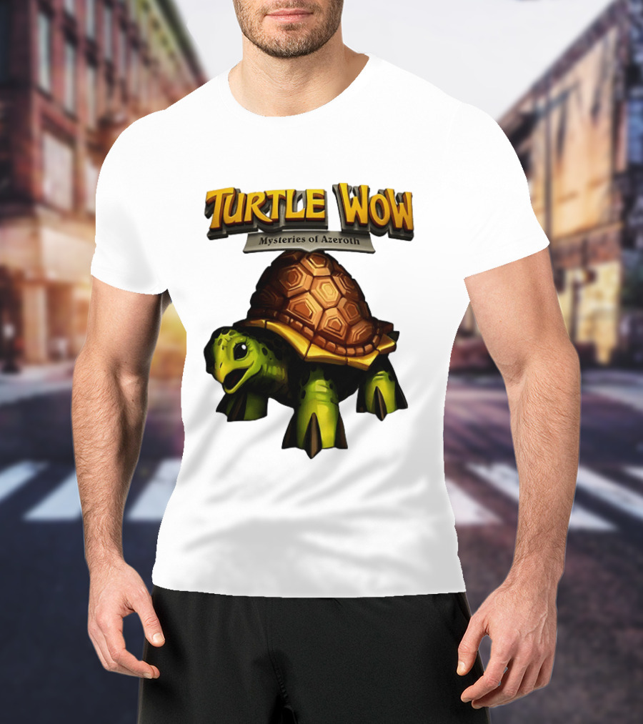Turtle WoW Mysteries Of Azeroth Tortoise Adventure T-Shirt