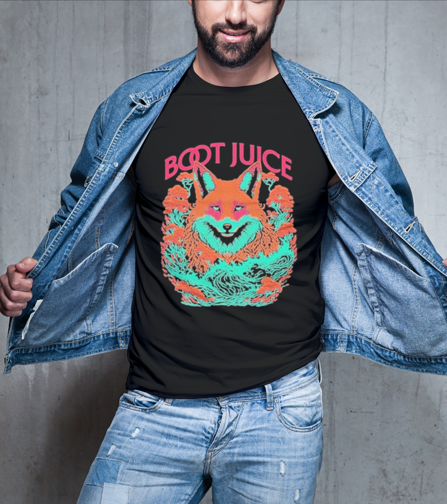 Boot Juice Psychedelic Neon Fox T-Shirt