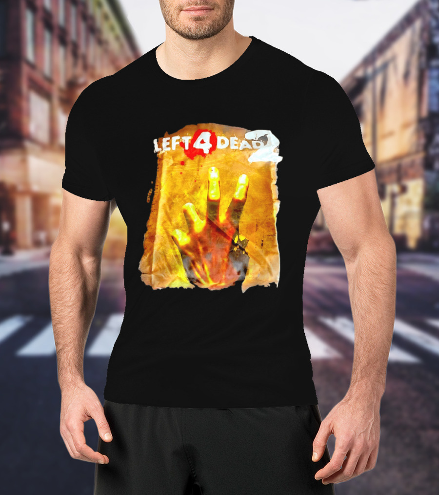 Left 4 Dead 2 Zombie Hand Iconic Horror Game T-Shirt