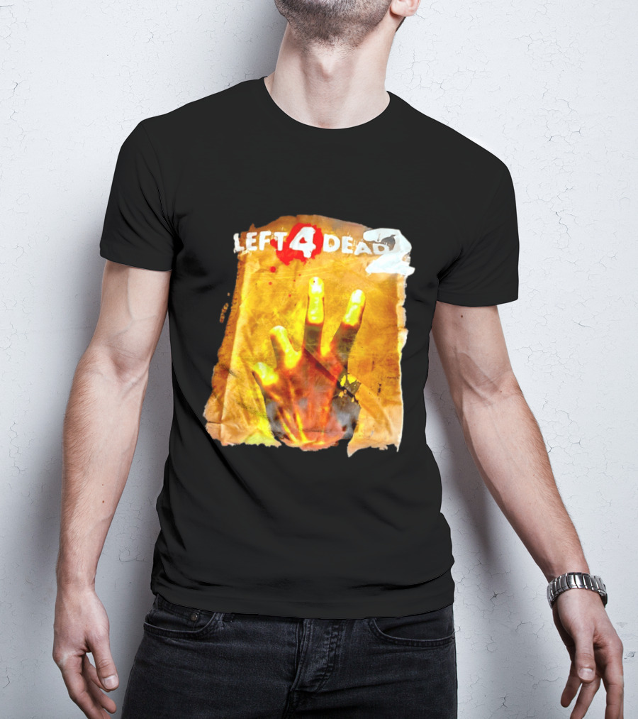 Left 4 Dead 2 Zombie Hand Iconic Horror Game T-Shirt