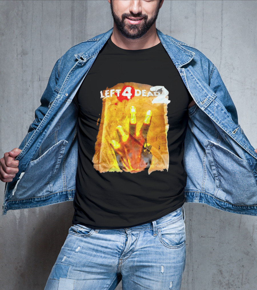 Left 4 Dead 2 Zombie Hand Iconic Horror Game T-Shirt