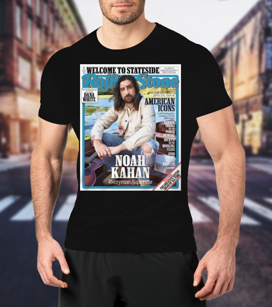 Welcome To Stateside Rolling Stone Noah Kahan Special Issue American Icons Everyman Superstar T-Shirt