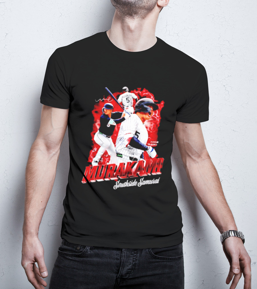 Munetaka Murakami Southside Samurai Baseball Players MLB Commendation T-Shirt
