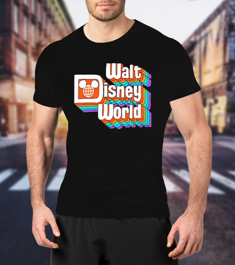 Walt Disney World Retro Rainbow Mickey Ears T-Shirt