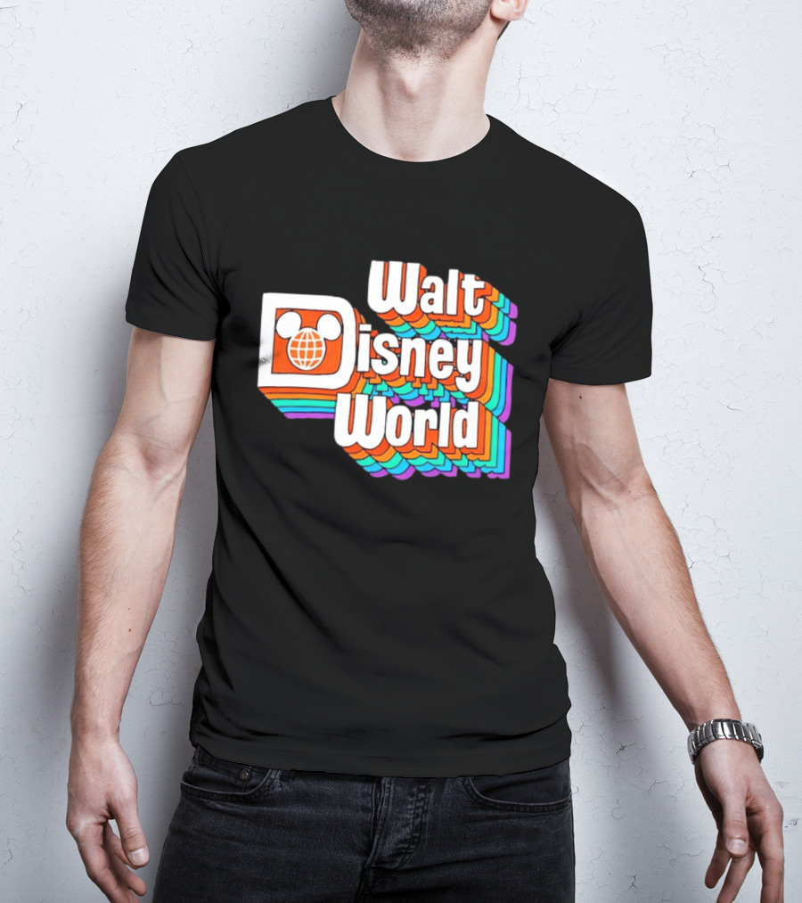 Walt Disney World Retro Rainbow Mickey Ears T-Shirt