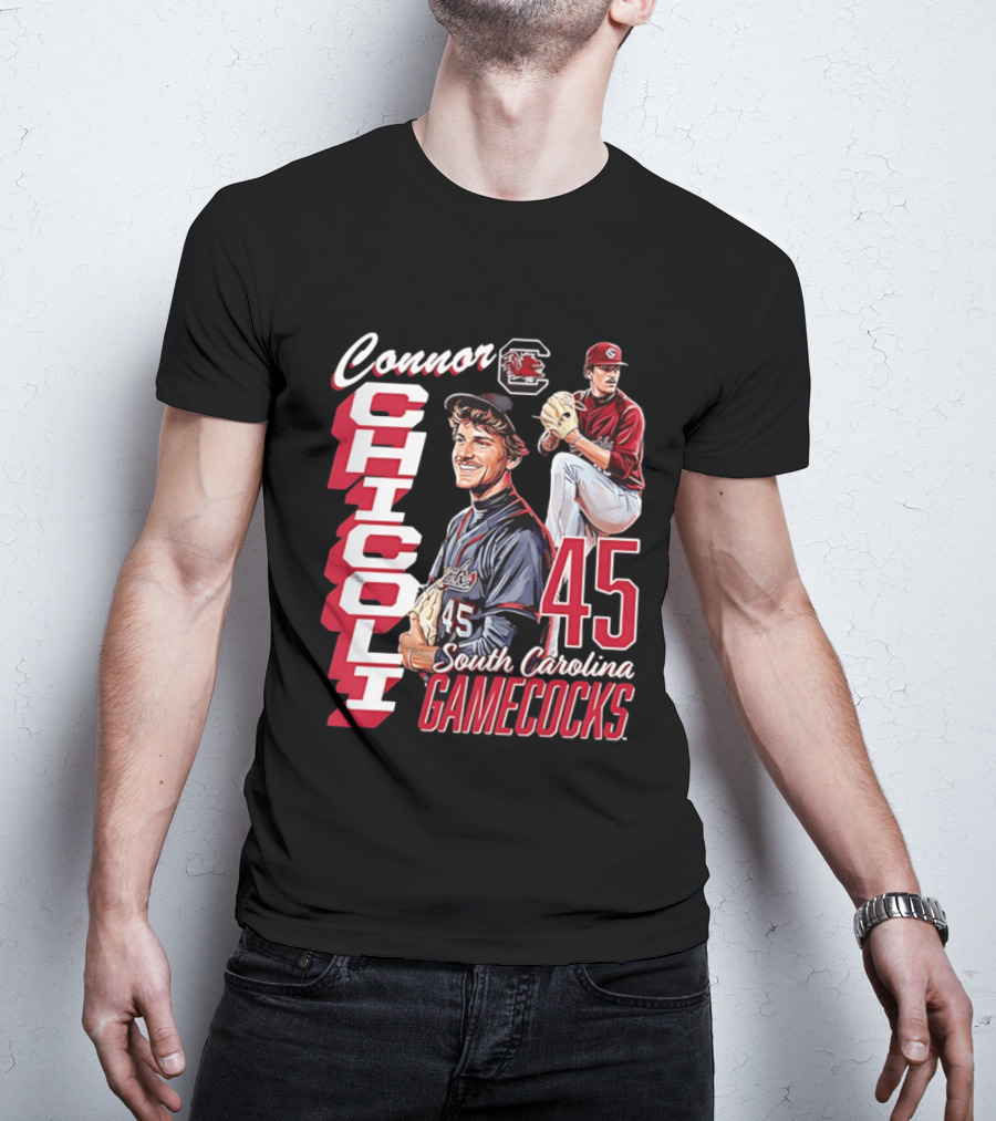 Connor Chicoli 45 South Carolina Gamecocks T-Shirt