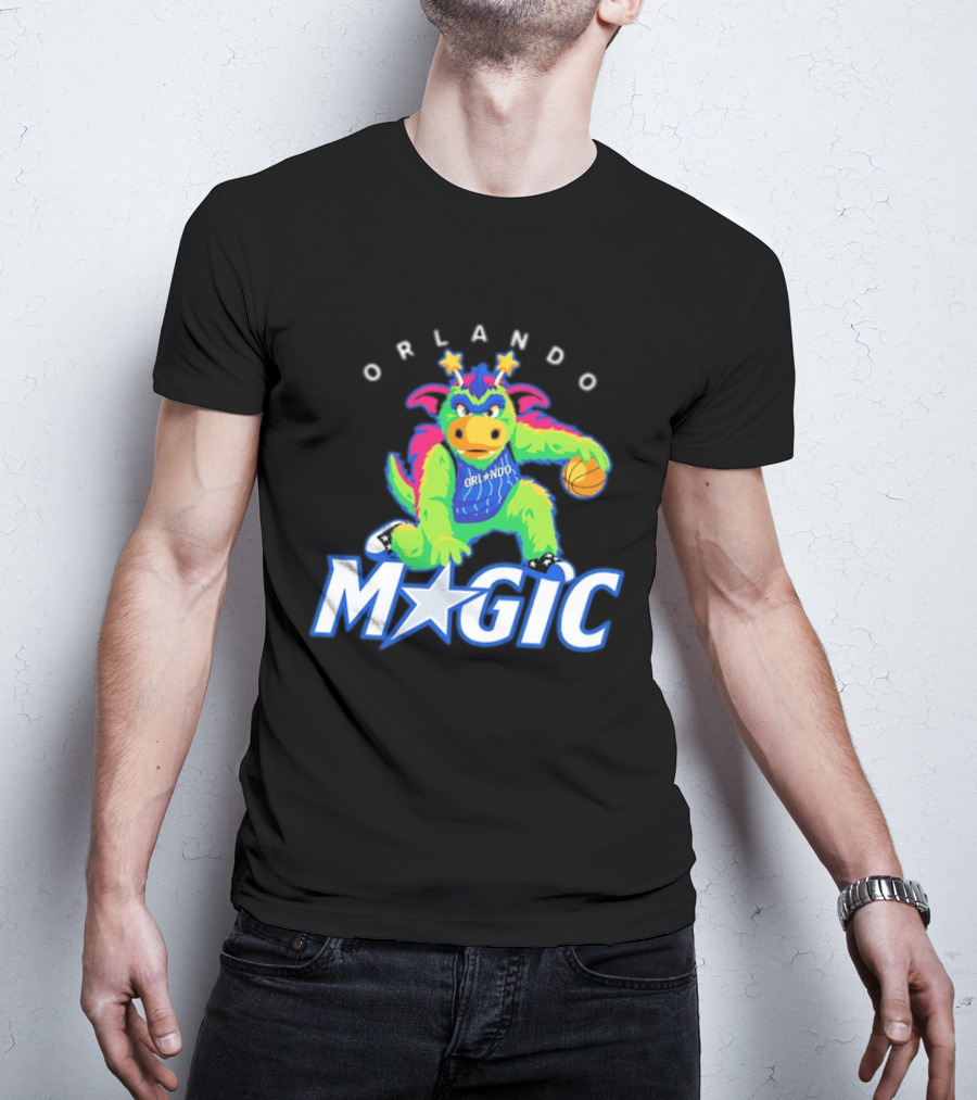 NBA Orlando Magic Stuff The Magic Dragon Basketball T-Shirt