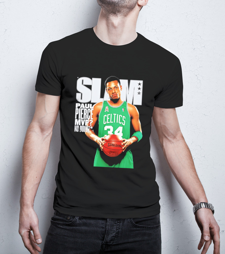 Paul Pierce Celtics 34 MVP No Doubt Slam T-Shirt