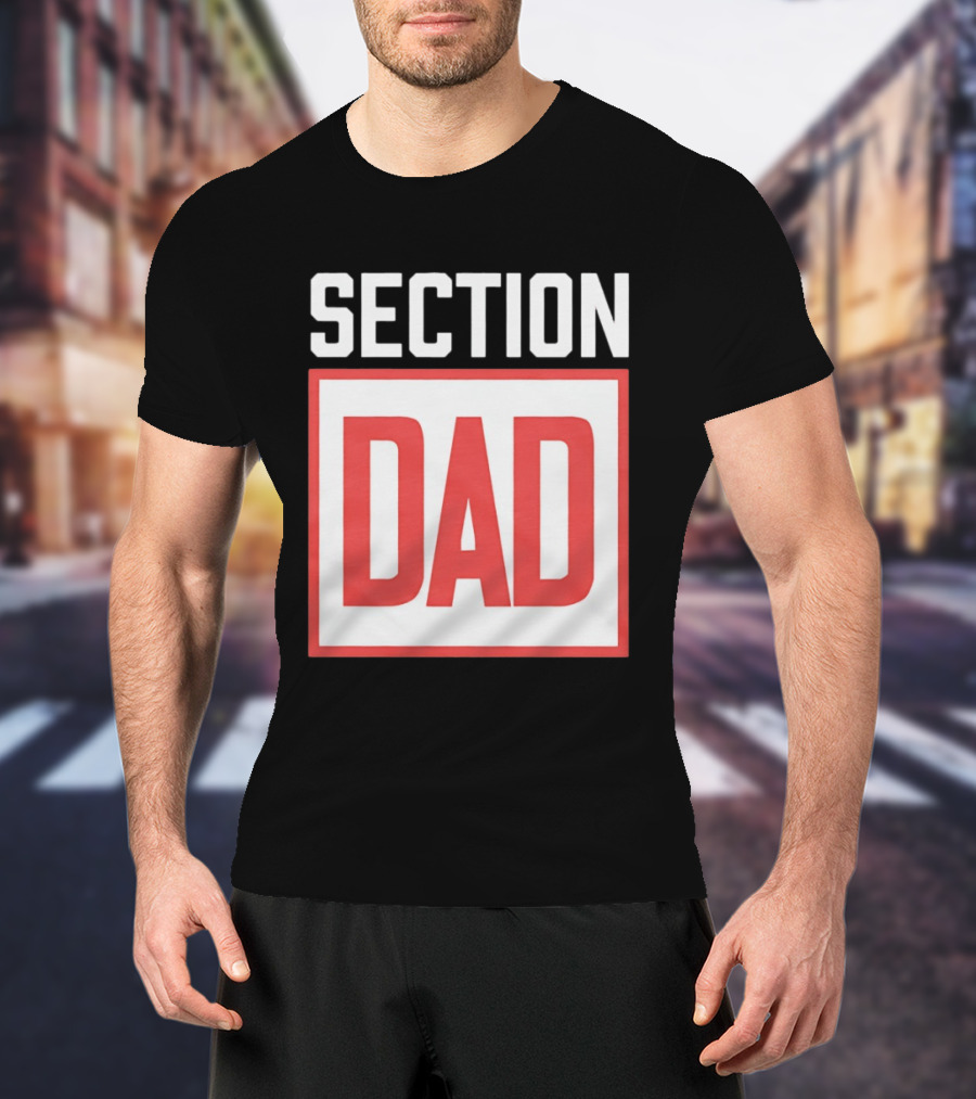 Section Dad Vintage Bold Text Block T-Shirt