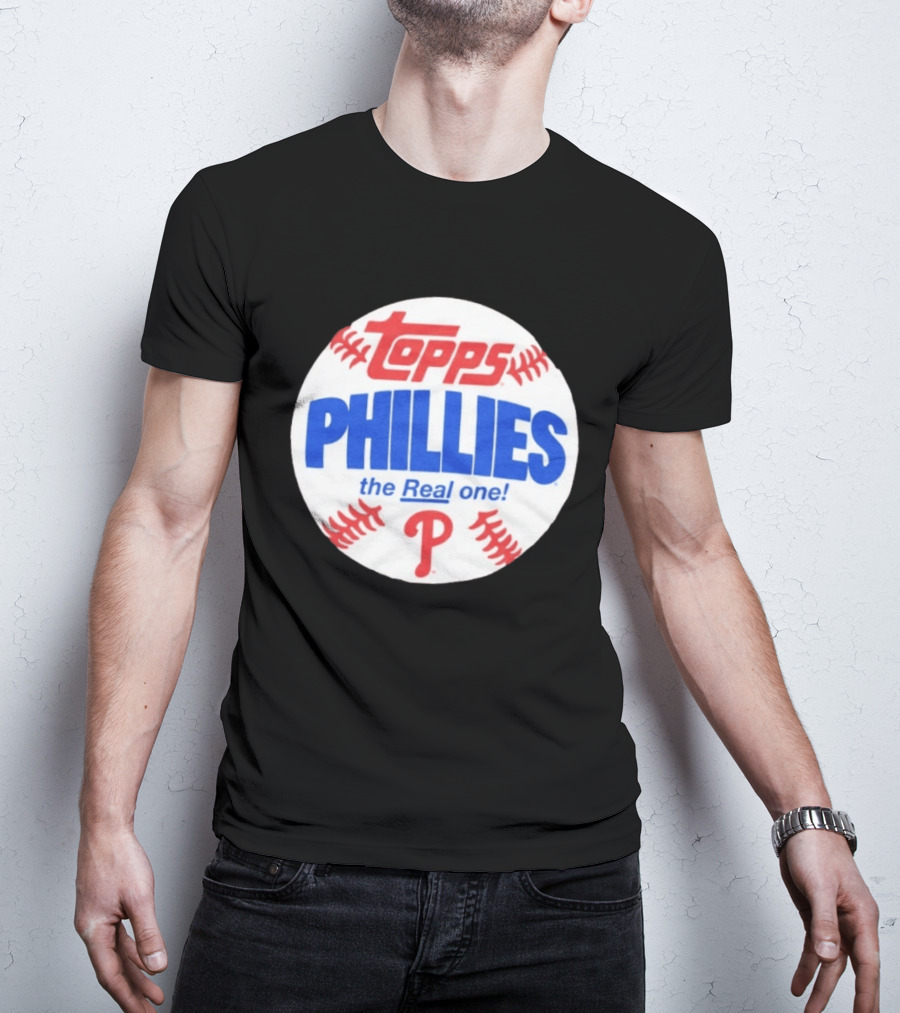 Topps Phillies The Real One Baseball T-Shirt
