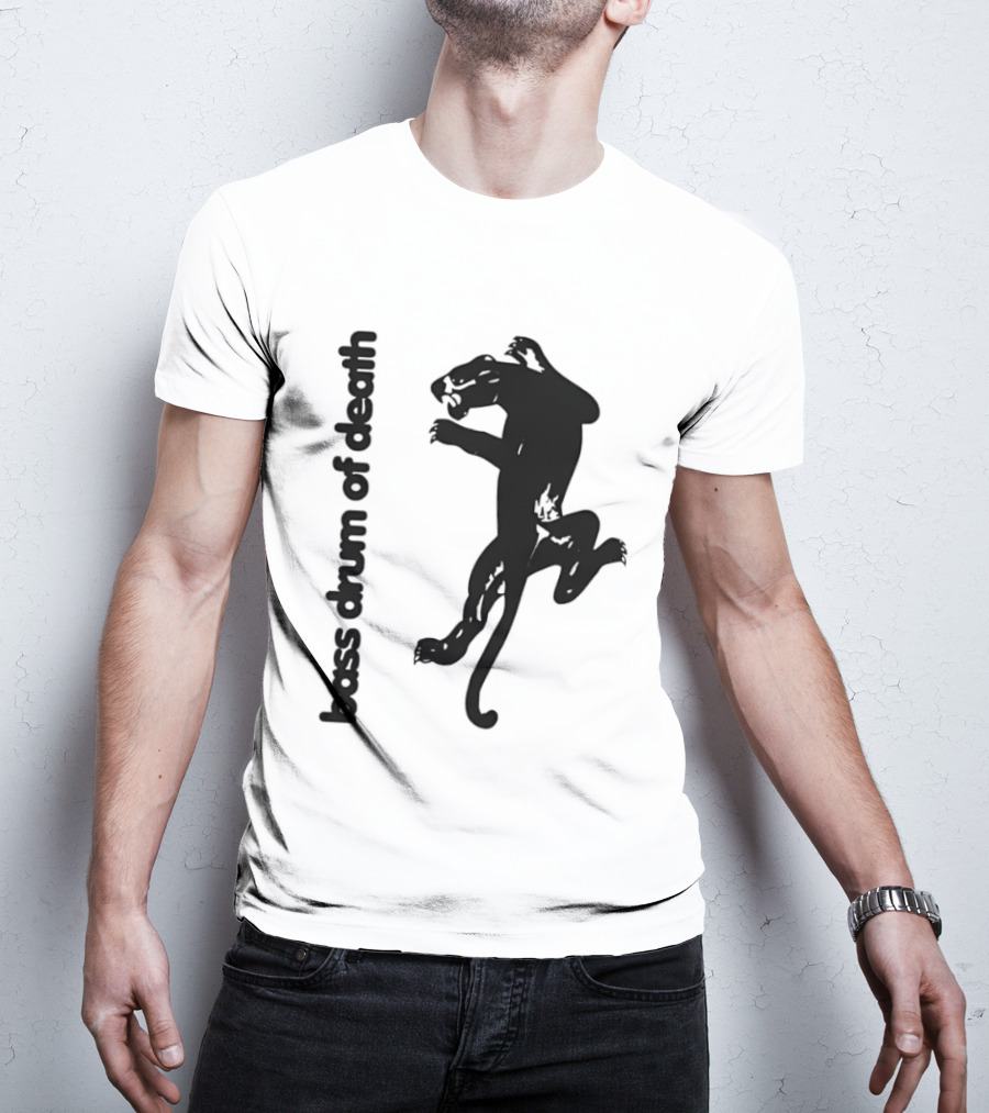 Black Panthers Bass Drum Of Death Panther Silhouette Jumping T-Shirt