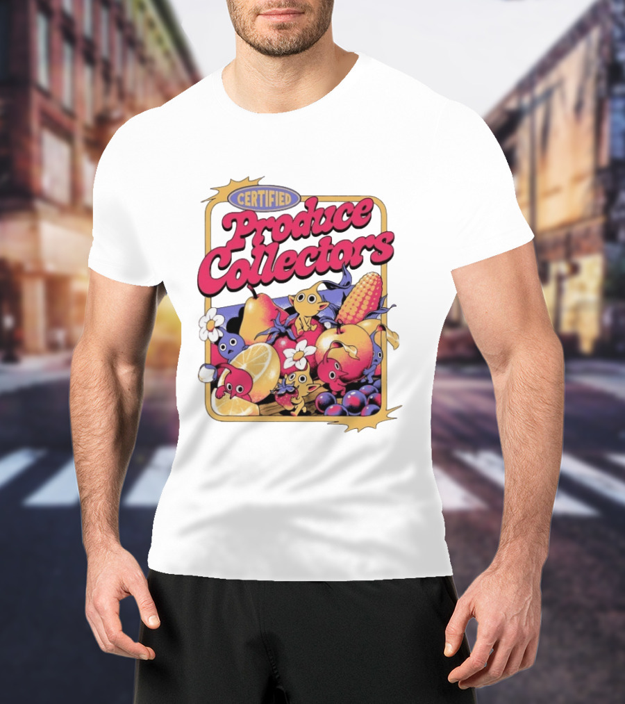 Certified Produce Collectors Pikmin Fruits And Vegetables T-Shirt